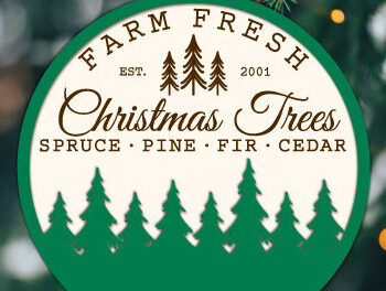 Intra απο ξύλο plywood 3mm-4mm πάχος - Farm Fresh Στολίδι Χριστουγεννιάτικου Δέντρου Δίασταση 6x6 cm INTRAFABR-103138839 - Image 11