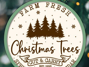 Intra απο ξύλο plywood 3mm-4mm πάχος - Farm Fresh Στολίδι Χριστουγεννιάτικου Δέντρου Δίασταση 6x6 cm INTRAFABR-103138839 - Image 17