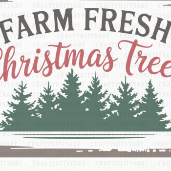Intra απο ξύλο plywood 3mm-4mm πάχος - Φάρμα Φρέσκα Χριστουγεννιάτικα Δέντρα  Επιτοίχιο σημάδι Δίασταση 30x20 cm INTRAFABR-111007920 - Image 2