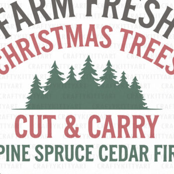 Intra απο ξύλο plywood 3mm-4mm πάχος - Φάρμα Φρέσκα Χριστουγεννιάτικα Δέντρα  Επιτοίχιο σημάδι Δίασταση 30x20 cm INTRAFABR-111007841 - Image 2