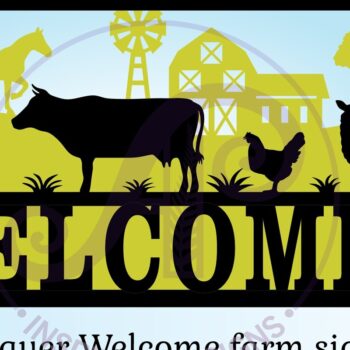 Intra απο ξύλο plywood 3mm-4mm πάχος -  αποκοπής σχεδίασης 3 επιπέδων  Farm Sign Δίασταση 30x20 cm INTRAFABR-70233386 - Image 4