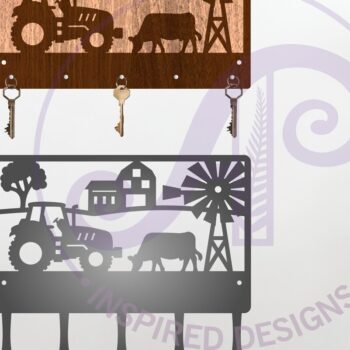 Intra απο ξύλο plywood 3mm-4mm πάχος - Σχέδια θήκης κλειδιού Farm Tractor Αποκομμένα Δίασταση 30x20 cm INTRAFABR-116238642 - Image 1