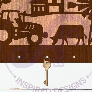 Intra απο ξύλο plywood 3mm-4mm πάχος - Σχέδια θήκης κλειδιού Farm Tractor Αποκομμένα Δίασταση 30x20 cm INTRAFABR-116238642 - Image 2