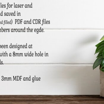 Intra απο ξύλο plywood 3mm-4mm πάχος - Φάρμα Ρολόι τοίχου με Laser Cut Files,  Δίασταση 30x20 cm INTRAFABR-86322344 - Image 4