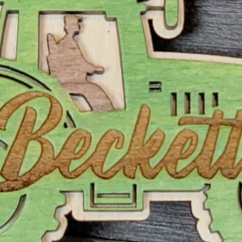 Intra απο ξύλο plywood 3mm-4mm πάχος - Farmer Tractor Vector Δίασταση 4x4 cm INTRAFABR-108570661 - Image 3