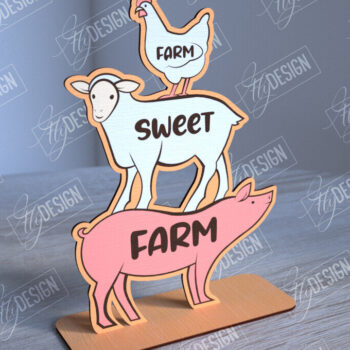 Intra απο ξύλο plywood 3mm-4mm πάχος - Διακόσμηση αγροικίας | Περίπτερο αγροικίας | CNC Δίασταση 30x20 cm INTRAFABR-102959901 - Image 1