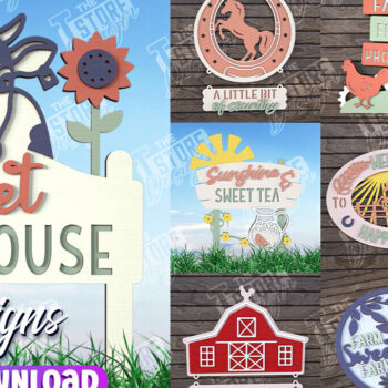 Intra απο ξύλο plywood 3mm-4mm πάχος - Πακέτο κοπής λέιζερ διακόσμησης αγροικίας | CNC Δίασταση 30x20 cm INTRAFABR-102526911 - Image 1