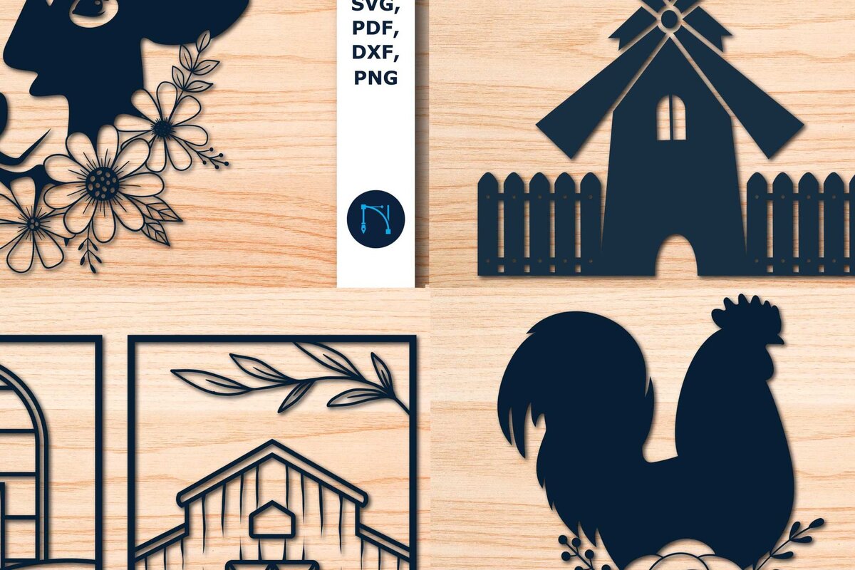 Intra απο ξύλο plywood 3mm-4mm πάχος - Διακόσμηση αγροικίας Πακέτο  με  Δίασταση 20x20 cm INTRAFABR-69107639