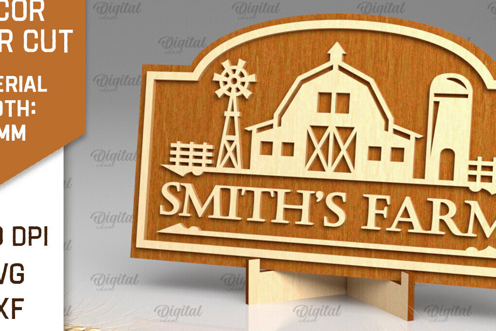 Intra απο ξύλο plywood 3mm-4mm πάχος - Διακόσμηση αγροικίας με λέιζερ  Δίασταση 30x20 cm INTRAFABR-94329735