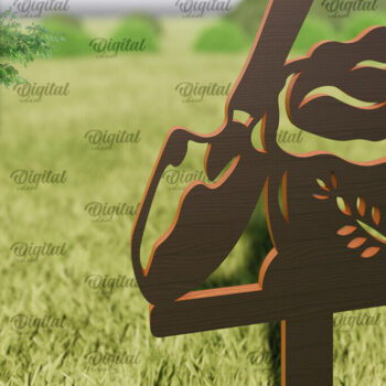 Intra απο ξύλο plywood 3mm-4mm πάχος - Διακόσμηση αγροικίας . Λέιζερ πασσάλων κήπου Δίασταση 30x20 cm INTRAFABR-95304788 - Image 1