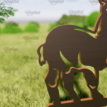 Intra απο ξύλο plywood 3mm-4mm πάχος - Διακόσμηση αγροικίας . Λέιζερ πασσάλων κήπου Δίασταση 30x20 cm INTRAFABR-95295402 - Image 1