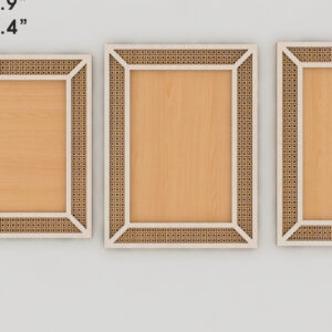 Intra απο ξύλο plywood 3mm-4mm πάχος - Κορνίζα Farmhouse / Rattan Cane Frames 242 Δίασταση 20x25 cm INTRAFABR-53996590