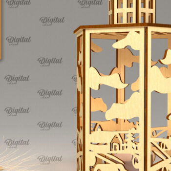 Intra απο ξύλο plywood 3mm-4mm πάχος - φαναριού αγροικίας. Σχεδιασμός Φάρμας Δίασταση 30x20 cm INTRAFABR-99559886 - Image 1