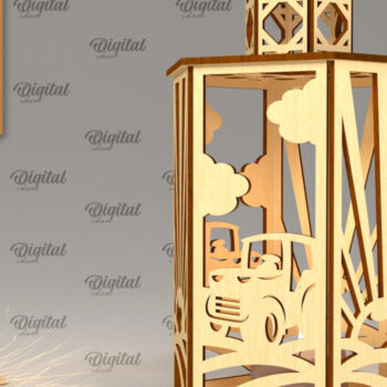 Intra απο ξύλο plywood 3mm-4mm πάχος - φαναριού αγροικίας. Σχεδιασμός Φάρμας Δίασταση 30x20 cm INTRAFABR-99559953 - Image 8