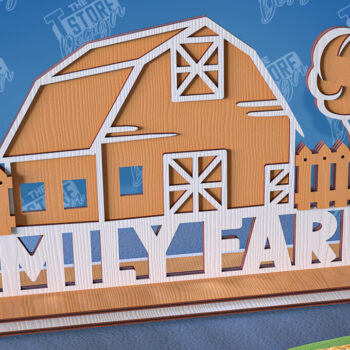 Intra απο ξύλο plywood 3mm-4mm πάχος - Πακέτο διακόσμησης όρθιας αγροικίας | CNC Δίασταση 30x20 cm INTRAFABR-95655103 - Image 2