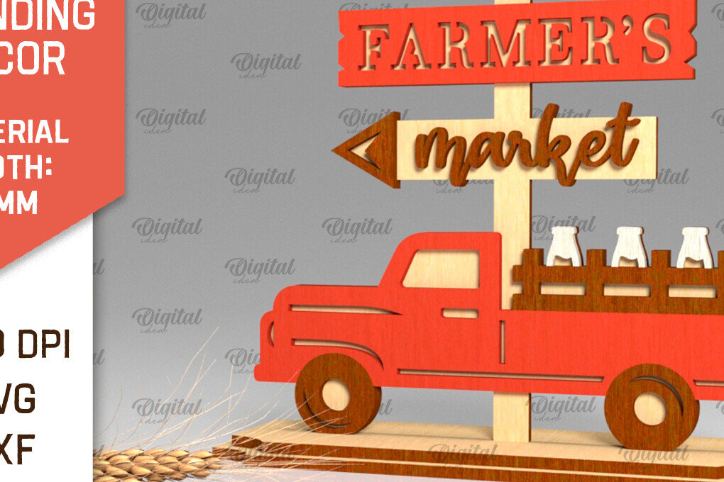 Intra απο ξύλο plywood 3mm-4mm πάχος - Κόψιμο με λέιζερ όρθια διακόσμηση αγροικίας Δίασταση 30x20 cm INTRAFABR-100493511