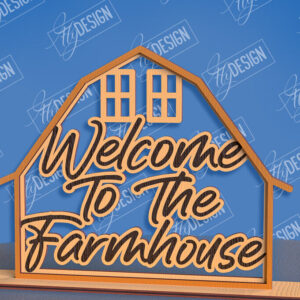 Intra απο ξύλο plywood 3mm-4mm πάχος - Σχέδιο κοπής με λέιζερ μόνιμης αγροικίας Δίασταση 30x20 cm INTRAFABR-96821996