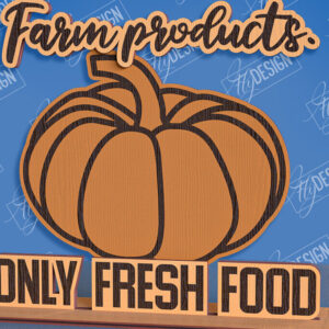 Intra απο ξύλο plywood 3mm-4mm πάχος - Σχέδιο κοπής με λέιζερ μόνιμης αγροικίας Δίασταση 30x20 cm INTRAFABR-96822002