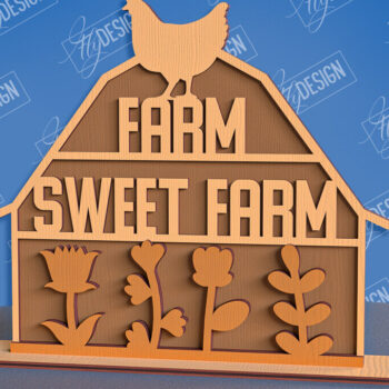 Intra απο ξύλο plywood 3mm-4mm πάχος - Πακέτο σχεδίασης λέιζερ μόνιμης αγροικίας Δίασταση 30x20 cm INTRAFABR-96822291 - Image 11