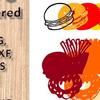 Intra απο ξύλο plywood 3mm-4mm πάχος - Αρχεία λέιζερ πολλαπλών επιπέδων Fast Food 3D  Δίασταση 4x8 cm INTRAFABR-109512131 - Image 3