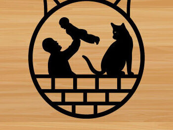 Intra απο ξύλο plywood 3mm-4mm πάχος - Σχεδιασμός τέχνης μεταλλικών τοίχων για την ημέρα του πατέρα Δίασταση 40x50 cm INTRAFABR-72477009 - Image 1