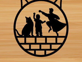 Intra απο ξύλο plywood 3mm-4mm πάχος - Σχεδιασμός τέχνης μεταλλικών τοίχων για την ημέρα του πατέρα Δίασταση 40x50 cm INTRAFABR-72337549 - Image 1