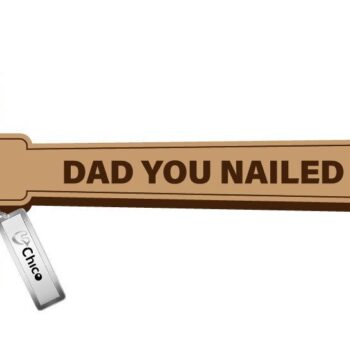 Intra απο ξύλο plywood 3mm-4mm πάχος - Father Day Laser Cut Μπρελόκ - Μπρελόκ Δίασταση 4x4 cm INTRAFABR-34241800 - Image 1