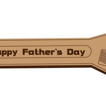 Intra απο ξύλο plywood 3mm-4mm πάχος - Father Day Laser Cut Μπρελόκ - Μπρελόκ Δίασταση 4x4 cm INTRAFABR-34241742 - Image 1