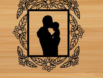 Intra απο ξύλο plywood 3mm-4mm πάχος - Μεταλλική διακόσμηση τοίχου με λέιζερ για την ημέρα του πατέρα Δίασταση 40x50 cm INTRAFABR-72833717 - Image 1