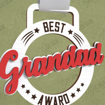 Intra απο ξύλο plywood 3mm-4mm πάχος - Βραβείο για την Ημέρα του Πατέρα | Ξύλινο τρόπαιο | CNC Δίασταση 20x20 cm INTRAFABR-119190185 - Image 1