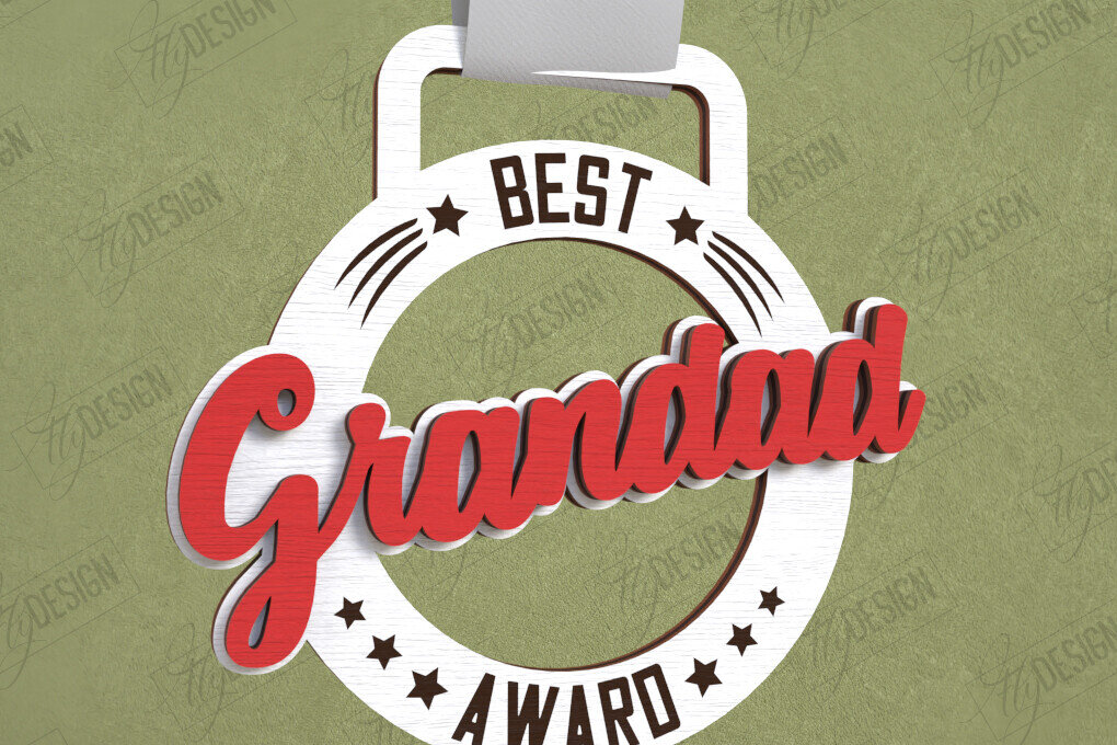 Intra απο ξύλο plywood 3mm-4mm πάχος - Βραβείο για την Ημέρα του Πατέρα | Ξύλινο τρόπαιο | CNC Δίασταση 20x20 cm INTRAFABR-119190185