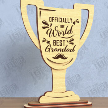 Intra απο ξύλο plywood 3mm-4mm πάχος - Βραβείο για την Ημέρα του Πατέρα | Ξύλινο τρόπαιο | CNC Δίασταση 20x20 cm INTRAFABR-119306992 - Image 1