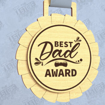 Intra απο ξύλο plywood 3mm-4mm πάχος - Βραβείο για την Ημέρα του Πατέρα | Ξύλινο τρόπαιο | CNC Δίασταση 20x20 cm INTRAFABR-119127385 - Image 1