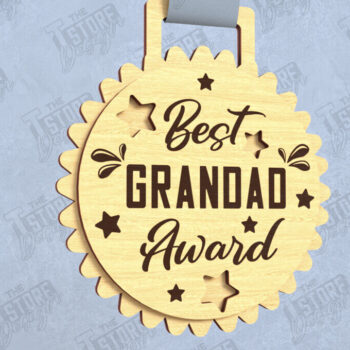 Intra απο ξύλο plywood 3mm-4mm πάχος - Βραβείο για την Ημέρα του Πατέρα | Ξύλινο τρόπαιο | CNC Δίασταση 20x20 cm INTRAFABR-119127388 - Image 1