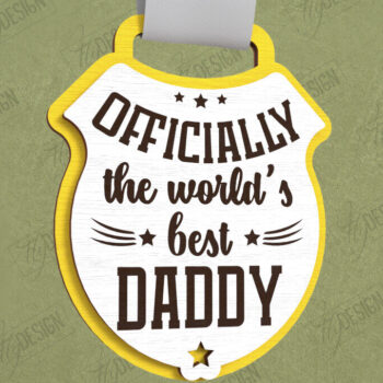 Intra απο ξύλο plywood 3mm-4mm πάχος - Βραβείο για την Ημέρα του Πατέρα | Ξύλινο τρόπαιο | CNC Δίασταση 20x20 cm INTRAFABR-119190179 - Image 1