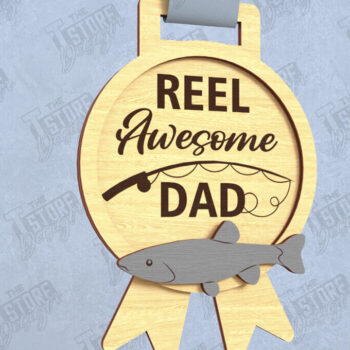 Intra απο ξύλο plywood 3mm-4mm πάχος - Βραβείο για την Ημέρα του Πατέρα | Ξύλινο τρόπαιο | CNC Δίασταση 20x20 cm INTRAFABR-119127383 - Image 1