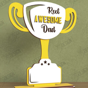 Intra απο ξύλο plywood 3mm-4mm πάχος - Πακέτο βραβείων για την Ημέρα του Πατέρα | Τρόπαιο |CNC Δίασταση 20x20 cm INTRAFABR-119472068 - Image 4