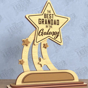 Intra απο ξύλο plywood 3mm-4mm πάχος - Πακέτο βραβείων για την Ημέρα του Πατέρα|Ξύλινο τρόπαιο Δίασταση 20x20 cm INTRAFABR-119307051 - Image 5