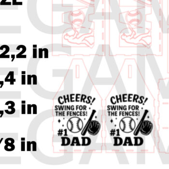 Intra απο ξύλο plywood 3mm-4mm πάχος - Πακέτο μπύρας Caddy  για την ημέρα του πατέρα Δίασταση 20x20 cm INTRAFABR-122114096 - Image 2