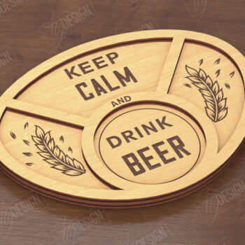 Intra απο ξύλο plywood 3mm-4mm πάχος - Πίνακας σνακ μπύρας για την ημέρα του πατέρα|Δίσκος σνακ Δίασταση 40x50 cm INTRAFABR-119309057 - Image 1