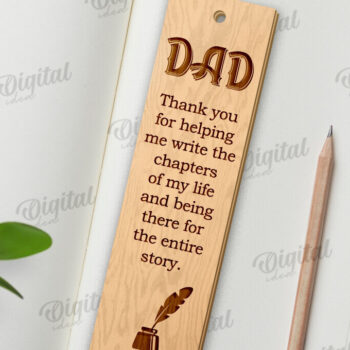 Intra απο ξύλο plywood 3mm-4mm πάχος - Απο σελιδοδείκτης για την Ημέρα του Πατέρα Δίασταση 5x20 cm INTRAFABR-121119480 - Image 1