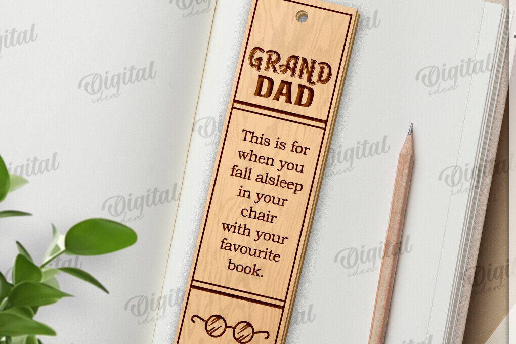 Intra απο ξύλο plywood 3mm-4mm πάχος - Απο σελιδοδείκτης για την Ημέρα του Πατέρα Δίασταση 5x20 cm INTRAFABR-121119569