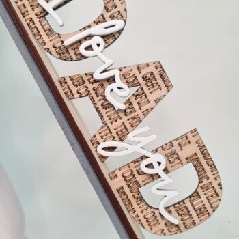 Intra απο ξύλο plywood 3mm-4mm πάχος - Πακέτο με λέιζερ για την Ημέρα του Πατέρα Δίασταση 20x20 cm INTRAFABR-97565710 - Image 4