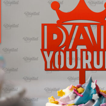 Intra απο ξύλο plywood 3mm-4mm πάχος - Τούρτα για την Ημέρα του Πατέρα  Δίασταση 30x20 cm INTRAFABR-96137097 - Image 1