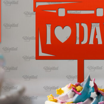 Intra απο ξύλο plywood 3mm-4mm πάχος - Τούρτα για την Ημέρα του Πατέρα  Δίασταση 30x20 cm INTRAFABR-96137242 - Image 1