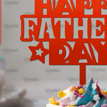 Intra απο ξύλο plywood 3mm-4mm πάχος - Τούρτα για την Ημέρα του Πατέρα  Δίασταση 30x20 cm INTRAFABR-96135186 - Image 1