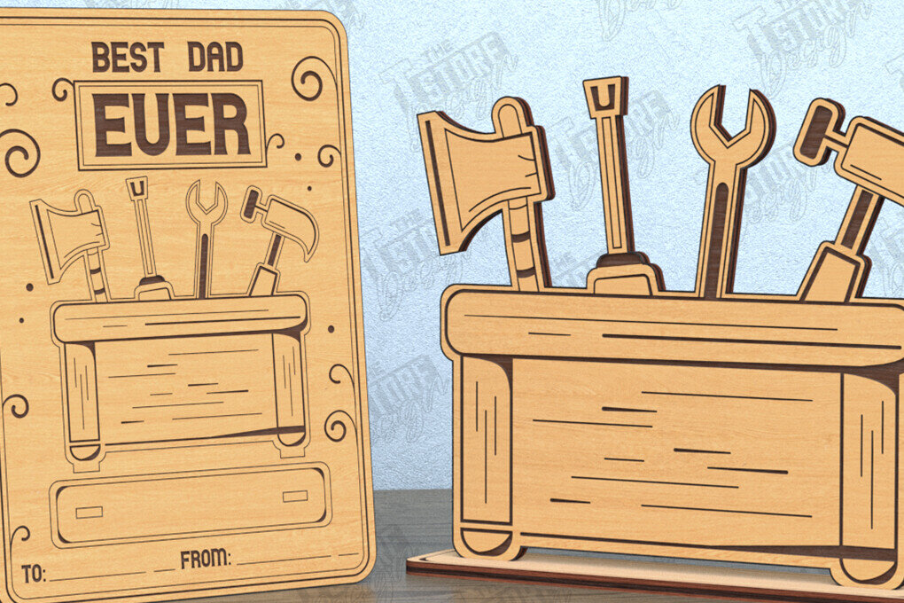 Intra απο ξύλο plywood 3mm-4mm πάχος - Κάρτα για τη γιορτή του πατέρα | Δώρο | Ευχετήρια κάρτα Δίασταση 10x15 cm INTRAFABR-119128042