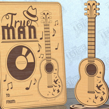 Intra απο ξύλο plywood 3mm-4mm πάχος - Κάρτα για τη γιορτή του πατέρα | Δώρο | Ευχετήρια κάρτα Δίασταση 10x15 cm INTRAFABR-119128040 - Image 1