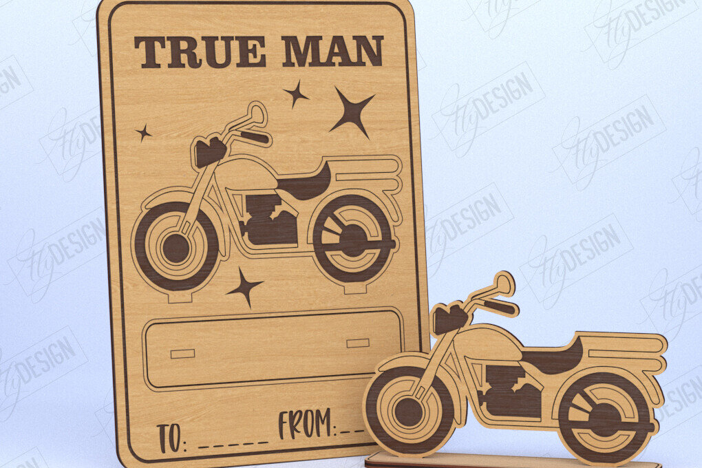 Intra απο ξύλο plywood 3mm-4mm πάχος - Κάρτα για την Ημέρα του Πατέρα  | Ιδέα δώρου Δίασταση 10x15 cm INTRAFABR-119961262