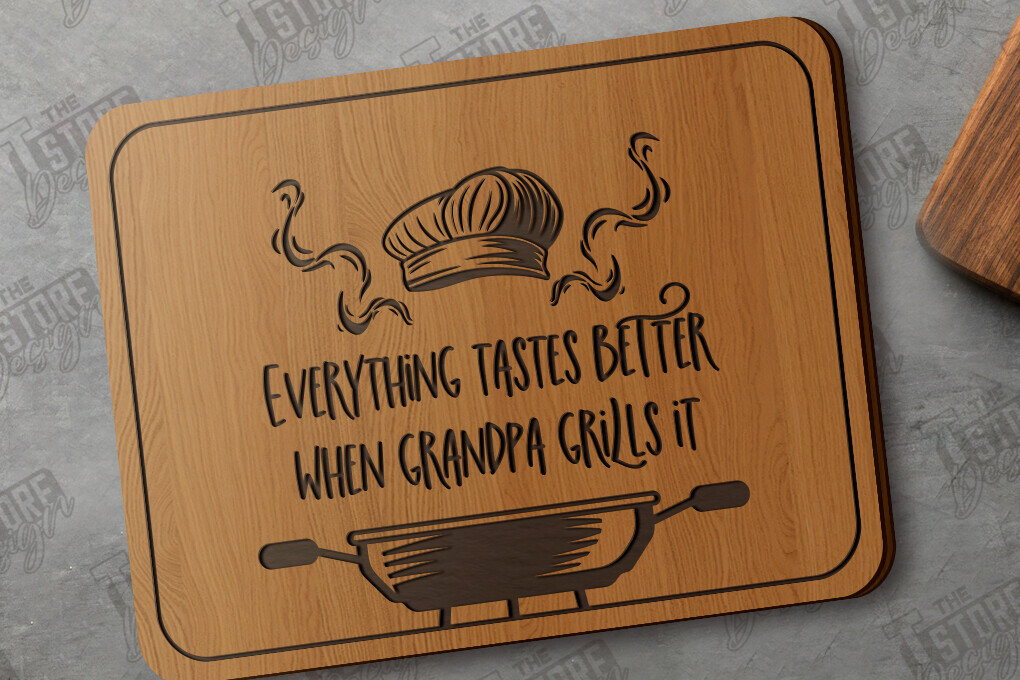 Intra απο ξύλο plywood 3mm-4mm πάχος - Πίνακας κοπής για τη γιορτή του πατέρα |  CNC Δίασταση 40x50 cm INTRAFABR-118894969